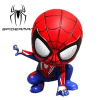 8cm disney marvels avengers spiderman toy figures cartoon anime hero model doll kawaii cute kids birthday cake decor toys gift