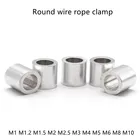 5-100 шт. M1 M1.2 M1.5 M2 M2.5 M3 M4 M5 M6 M8 M10 зажим для крепления проводов, круглые алюминиевые зажимы, обжимные зажимы