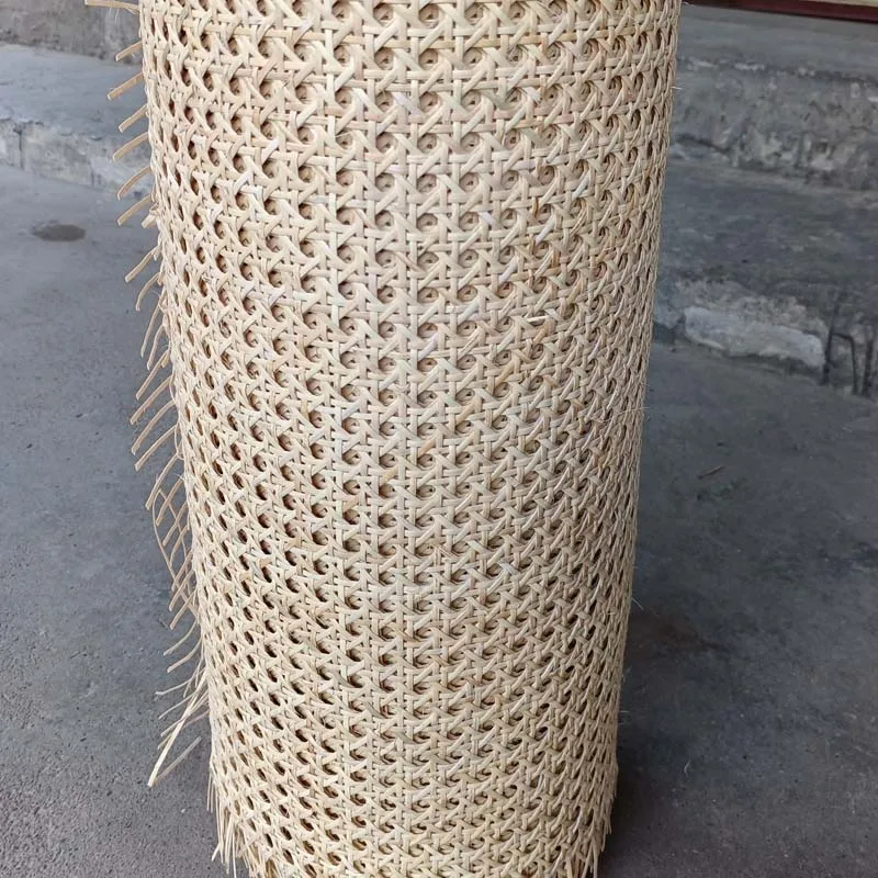 

50-95cm Natural Indonesian Rattan Wicker Cane Webbing Roll Furniture Chair Table Repair Material Cabinet Door Ceiling Wall Decor