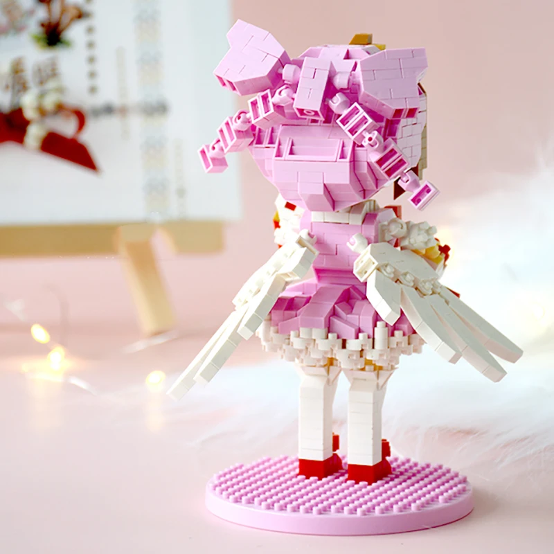 LOZ 9795 аниме карточка Captor Sakura Kinomoto девушка 3D модель 760 шт. DIY Мини Алмазные блоки