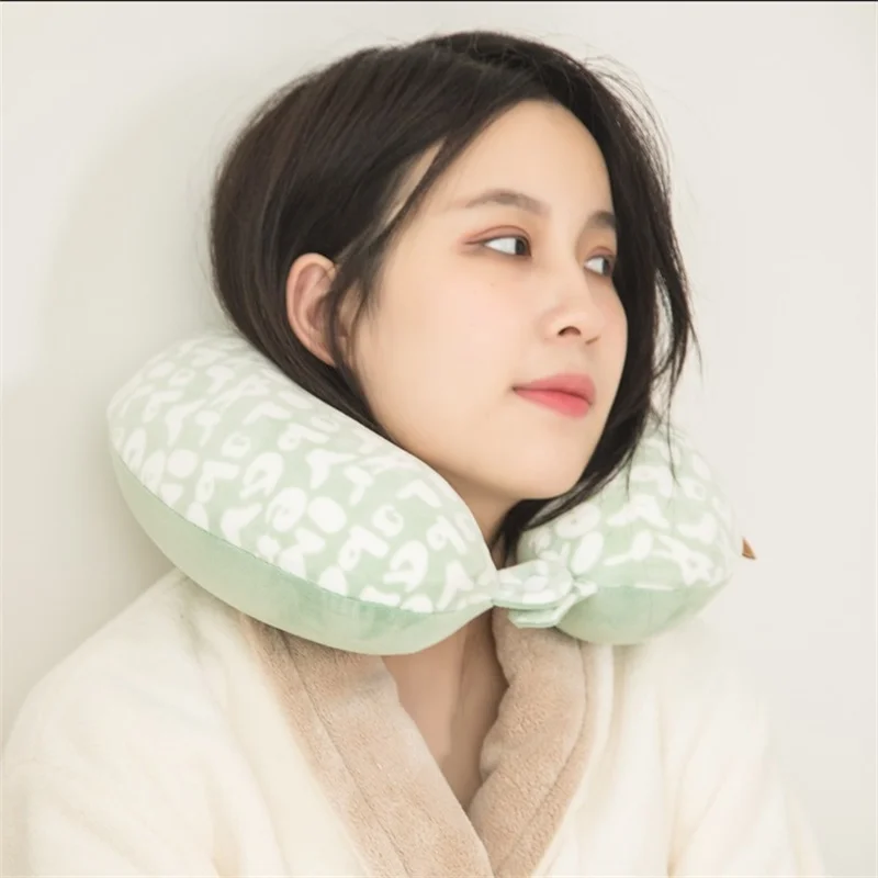 Подушка для шеи с надписью дорожная подушка самолета защитная Шейная