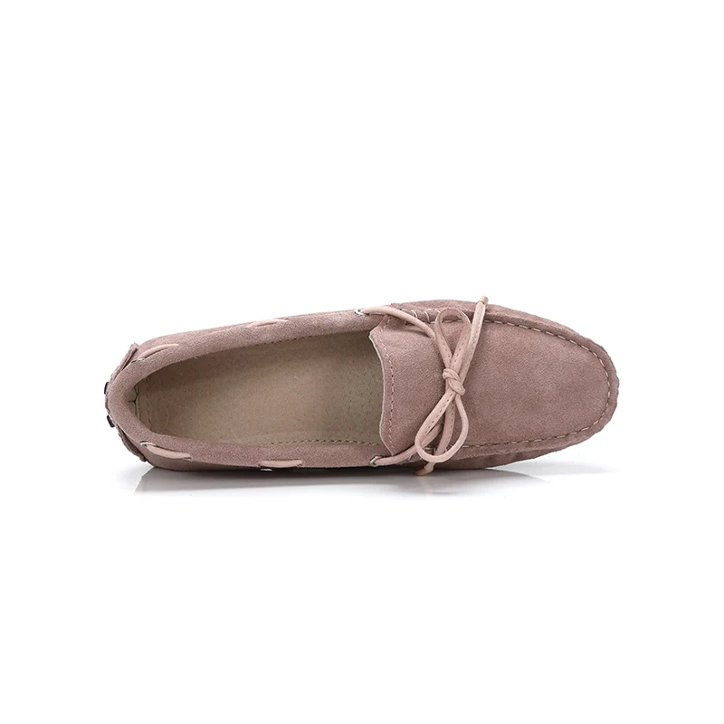 Женские туфли из натуральной кожи на плоской подошве повседневные брендовые для