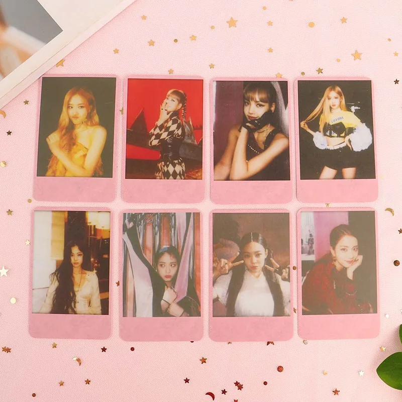 8 шт./компл. KPOP BLACKPINK альбом самодельная бумага Lomo карта фото плакат в виде карты фотостудии игрушек, для подарка, для фанатов Канцелярский набор