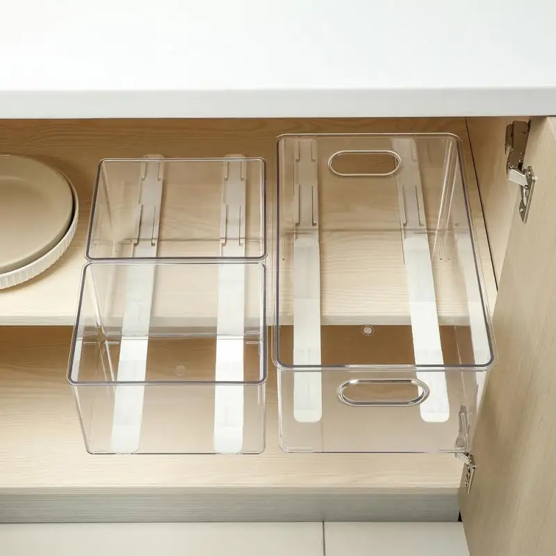 2Pcs/Set HIPS Basket Pull Rail Storage Rack Pullout Track Accessories For Kitchen Bedroom Office Slide Furniture Hardware | Дом и сад
