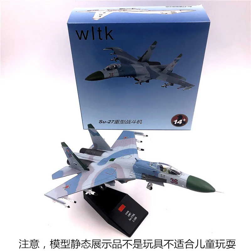 WLTK 1/100 весы российского 1987 NO.36 SU 27P Chevelle литой металлический самолет модель
