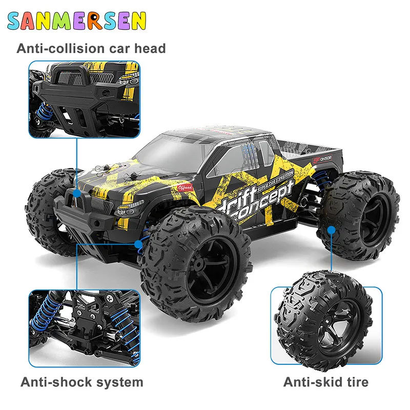 1:18 новый обновленный 4WD RC пикап версия автомобиля 2 4G Радиоуправление