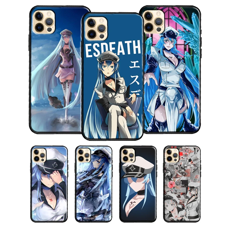 Esdeath Akame ga Kill Аниме для iPhone 13 12 Pro Max Mini чехол для телефона 11 14 XS X XR 7 8 Plus SE