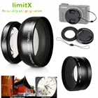 0.45X HD супер широкоугольный объектив с макро и переходным кольцом для Canon G5X G7X Mark III II G7XMK2 G7XMK3 цифровая камера