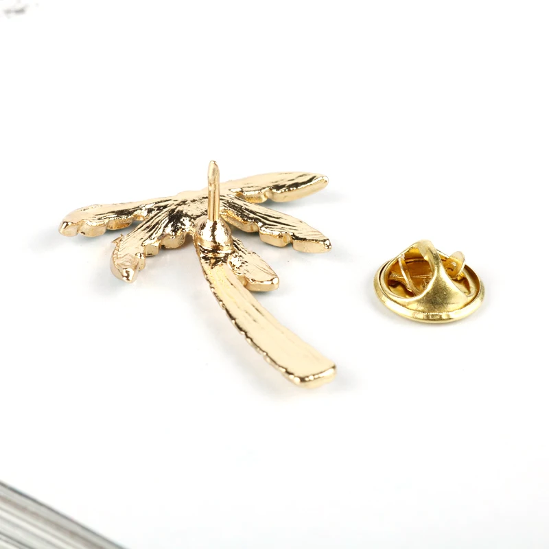 Модные значки в виде растений жемчуга кокосового дерева Листьев сумки одежды