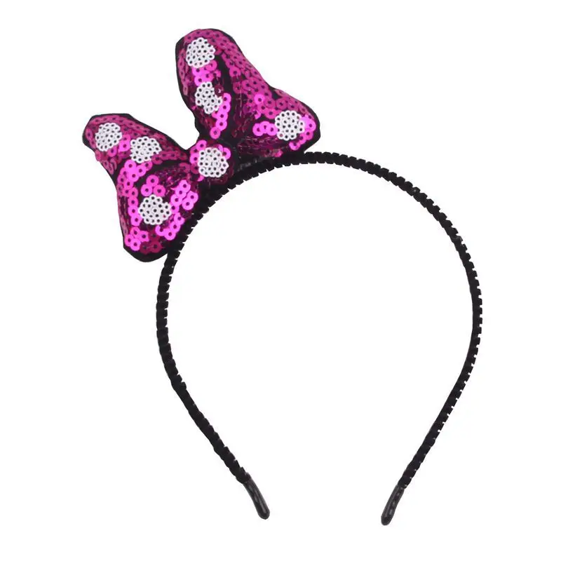 Новинка детские головные уборы блестящие банты в горошек милые женские шикарные