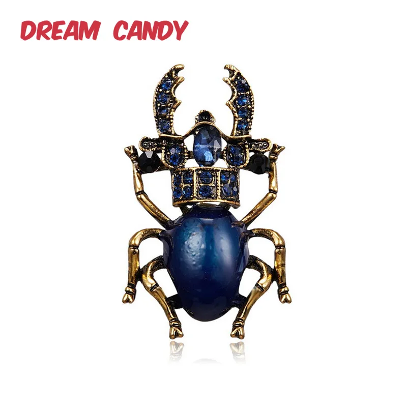 Dream конфетного цвета креативные стразы броши в форме жуков для женщин эмаль Pin