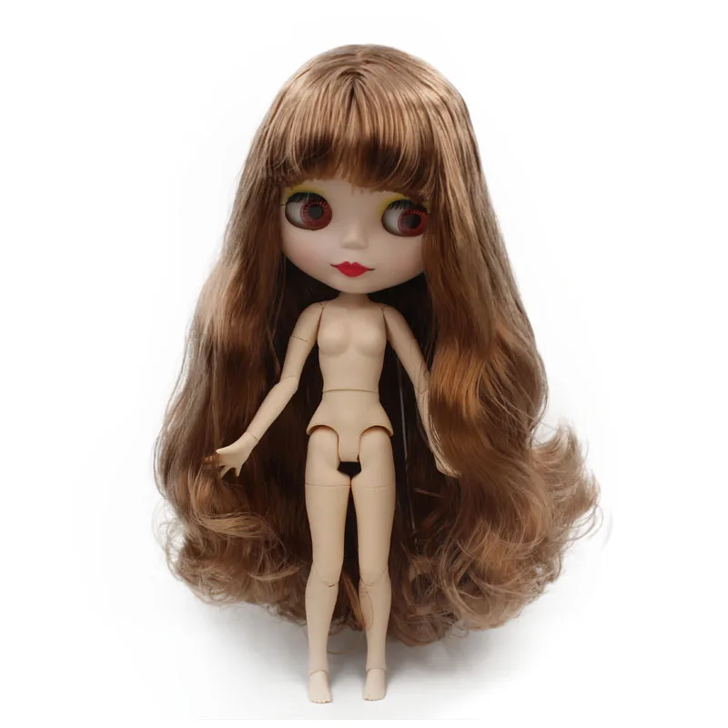 NO.2 Кукла Обнаженная, похожая на куклу Blyth BJD, индивидуальные куклы могут изменить макияж и платье, сделай сам 12 дюймов шарнирные куклы для девочки 4 - Цвет: NO.2