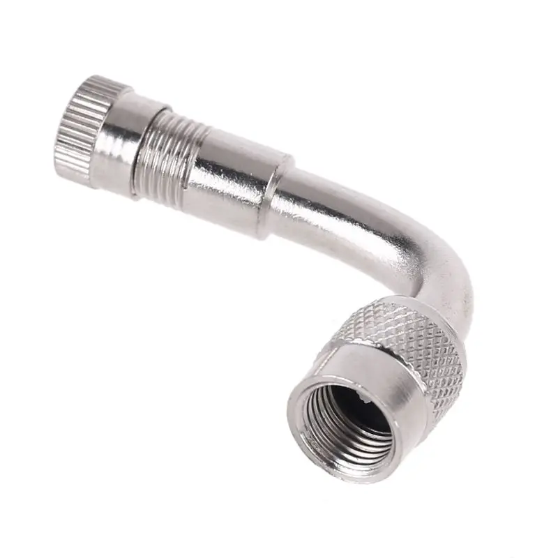 

90 Degree Bend -Valve Extender Tire Stem Wheel Adapter for Car Motorcycle 28GC