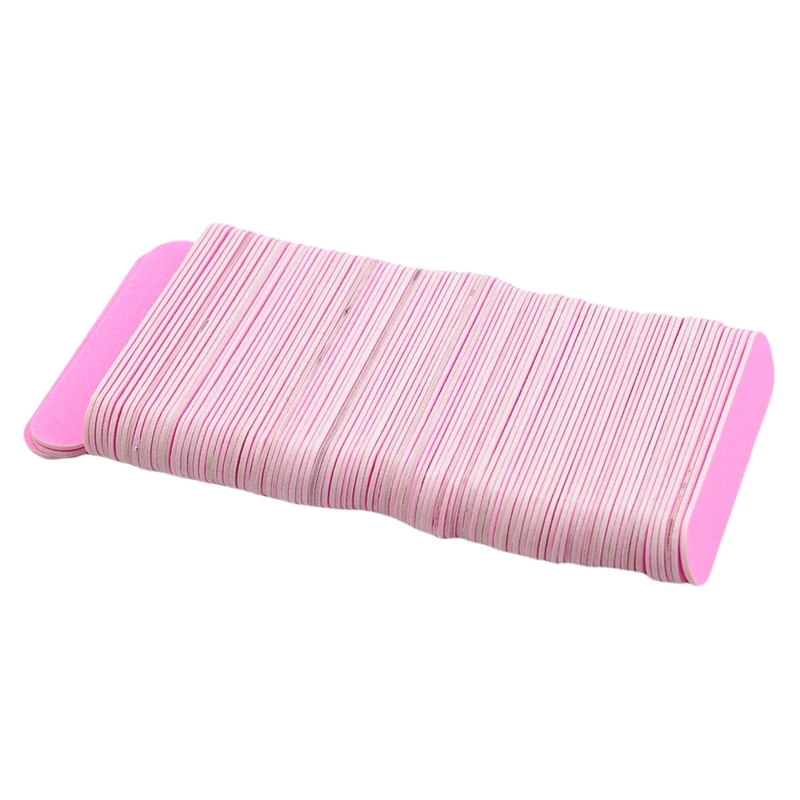

100pcs Professional Pink Nail File Damping Polishing Polishing Nail Art Manicure Sponge Frustration Nail Art Tool