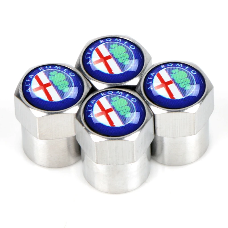 Колпачки клапанов автомобильных шин 4 шт. колпачки для стеблей воздушных чехол alfa