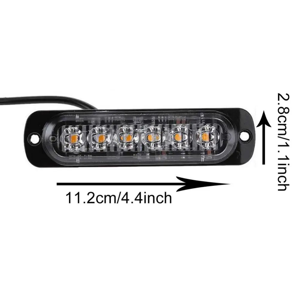 

12-24v 18W Mini 6LED Light Work Bar Lamp Driving Fog Off road SUV Auto Car Boat Truck Ultra Thin Flash Lamp Warning Lamp tx