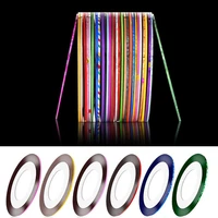 0 5mm gold silver striping sticker holographic 3d strips liner tape adhesive super fine nail art polish decorations
