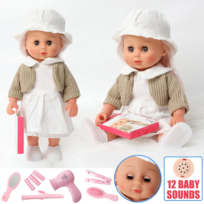 30 см bebe reborn Doll Simulation sound chef Doctor комплекты одежды 12 дюймов силиконовые длинные