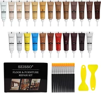 wood furniture repair kit wood filler 24 colors furniture touch up kit restorer cover surface scratch for wooden floor table