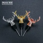 Новые заглушки для бутылок вина с оленем из нержавеющей стали, уникальные Заглушки для бутылок вина, аэраторы для вина, инструменты для бара