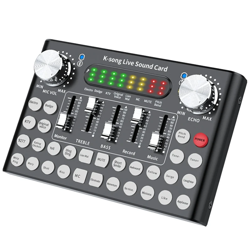 F9 Bluetooth Webcast Sound Card 18 Headset Microphone Live Streamer Broadcast for Computer PC | Компьютеры и офис
