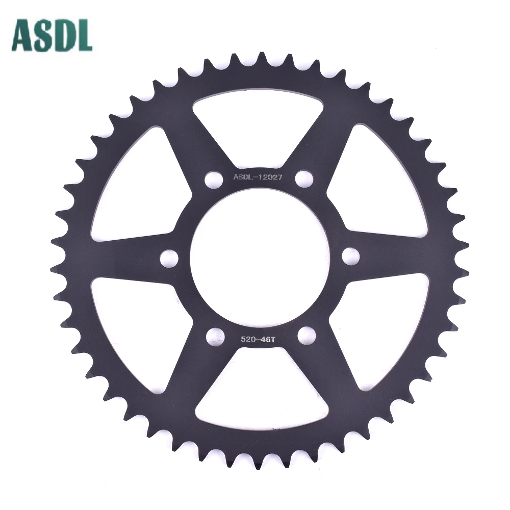 Задняя звездочка для Kawasaki Ninja400 EN650 EX650 ER650 Ninja 650R ER-6f ER-6n ER6f ER6n 520 46T аксессуары