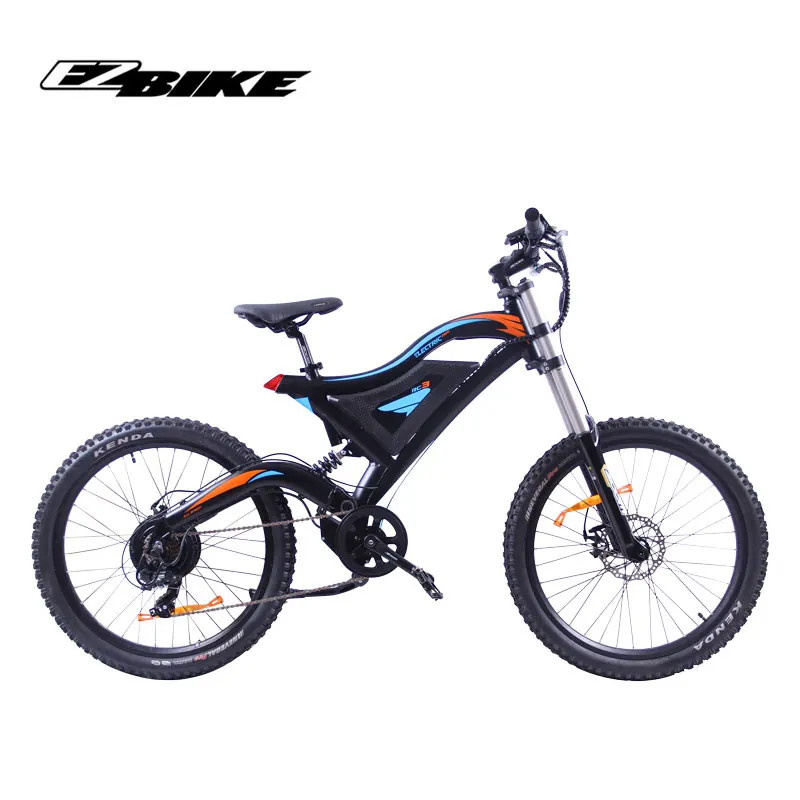 Blue EZBIKE, акция, Электрический дорожный велосипед TDE15, рама из алюминиевого сплава, электровелосипед с аккумулятором 500 Вт, 26 дюймов, горный велосипед - Цвет: Blue