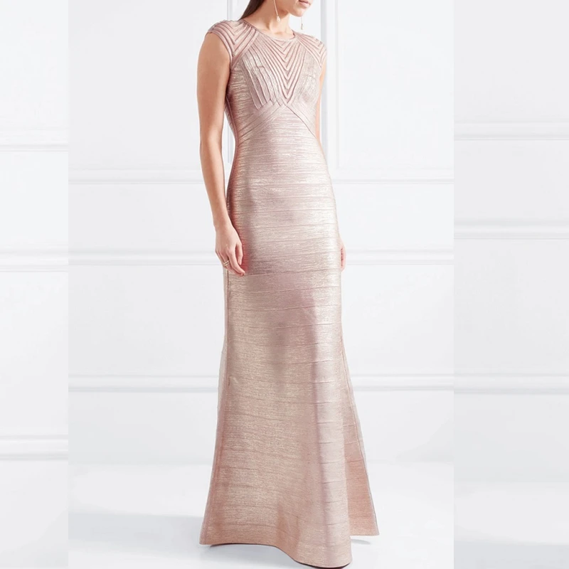 2019 New Fashion Mermaid Beige Black Long Bandage Dress Backless Celebrity Party Evening Gown ocassion Vestidos Gule Wholesale | Женская
