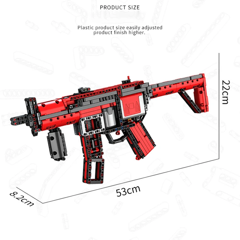 

2020 New Creative Military Gun Series Building Blocks Bricks MP5 98K Benelli M4 Super 90 QBZ95 Toys for Kids Christmas Gifts