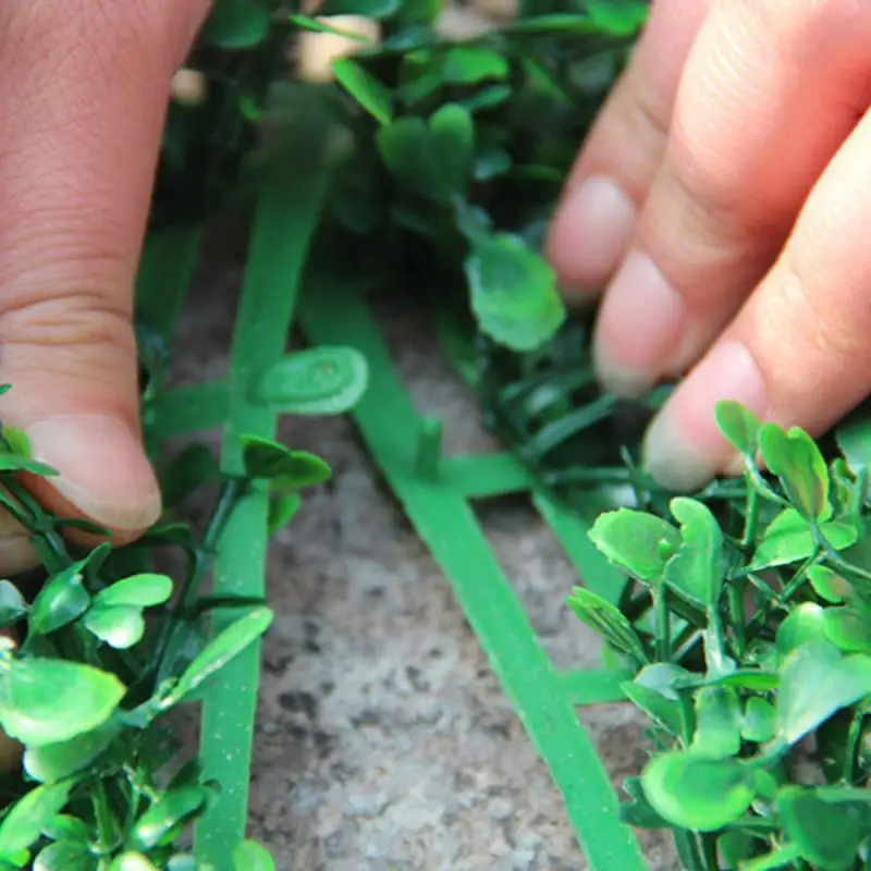 Искусственные зеленые горшечные растения газоны ковер для дома сада стены