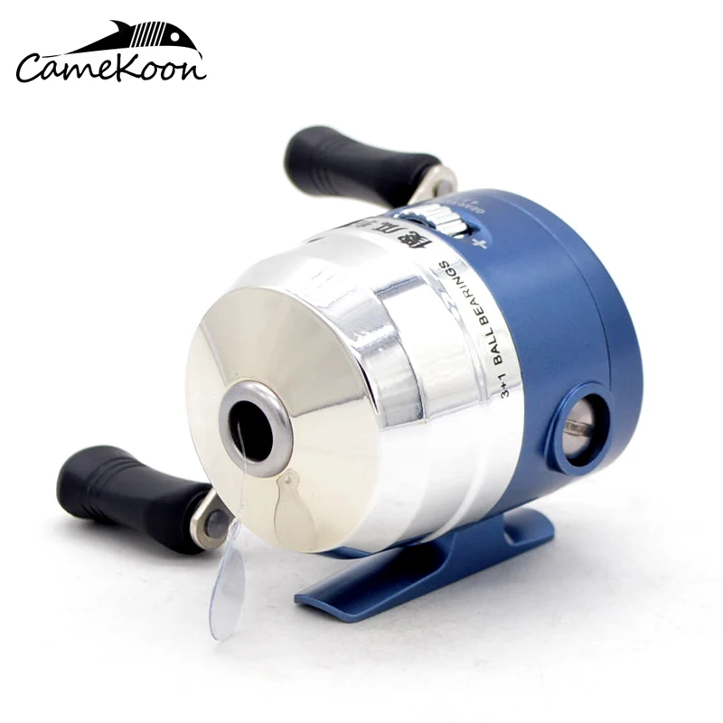 CAMEKOON FBS40 Fishing Reel With 10 Lbs Line Loaded Spincast Reel R/L Reversible 4.3:1 Gear Ratio 3+1 Ball Bearing Fishing Wheel