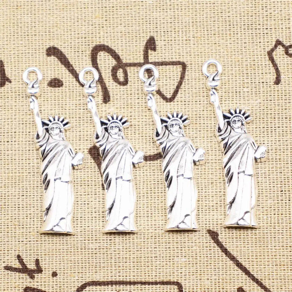 

Pendants Jewelry Making 5pcs 49x14mm Antique Silver Color Liberty Charms