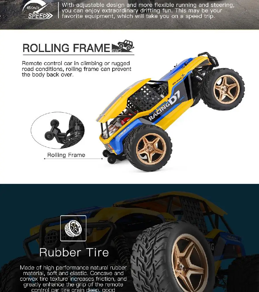 Wltoys 1/12 12402-A 4WD 2,4G RC автомобиль десерт Baja модели автомобилей высокая скорость 45 км/ч пульт дистанционного управления модель автомобиля внедорожник игрушка