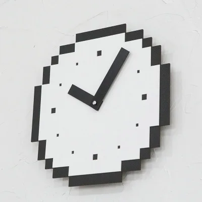 Mosaic Brife Wall Clock Creative Acrylic Relogio De Parede Digital Wooden Bedroom Design Decorative 3d | Дом и сад