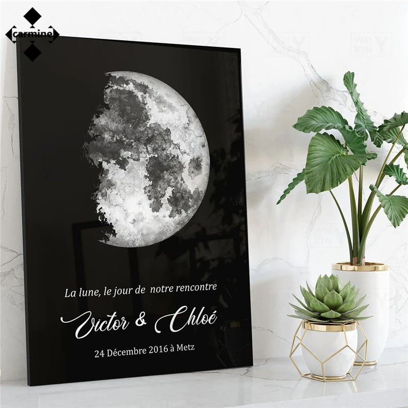 

Искусство стен, луна, искусство, холст, живопись, черно-белые плакаты и принты, картина, декор гостиной