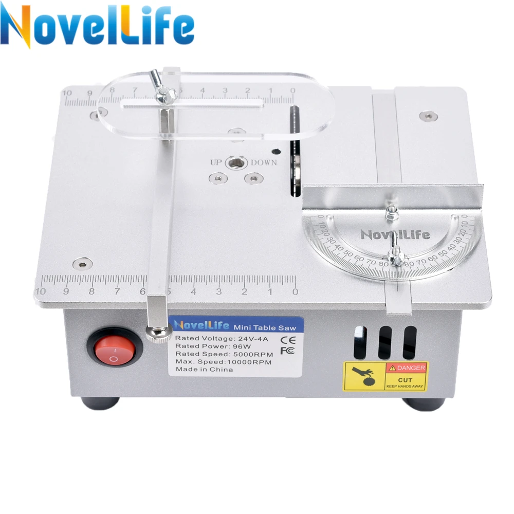 

NEW Mini Table Saw Small Woodworking Electric Bench Saw Handmade DIY Hobby Model Crafts Cutting Tool 775 Motor 96W 63mm HSS