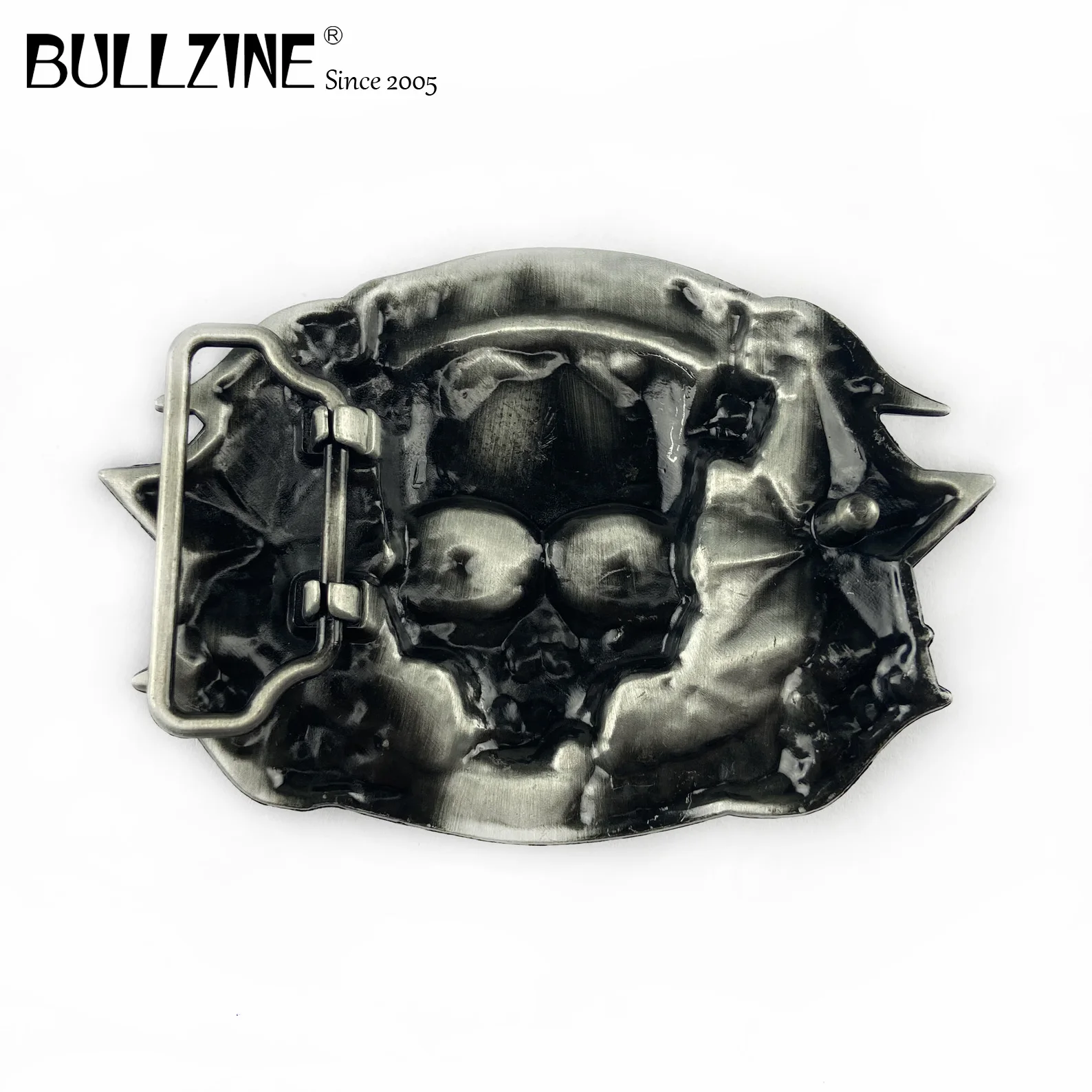 В Bullzine оптовая продажа Lucky 13 крутые пряжки ремня с оловянной отделкой FP 02790