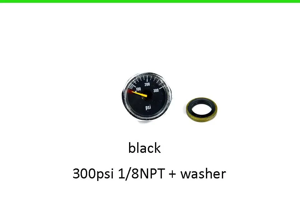 300PSINPTWASHER PCP Пейнтбол ВВС высокого давления Манометр 300psi/600psi/1000psi/1200psi - Color: 300PSINPTWASHER