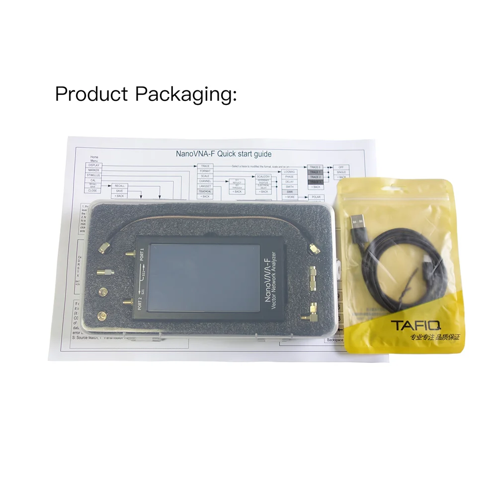 with battery NanoVNA-F обновленная версия 4,3 дюймов ips TFT lcd HF VHF UV векторный сетевой анализатор 50 k-1 ГГц 5000ма батарея - Цвет: with battery