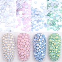 5gram mixed size ss3 ss30 bluegreenpinkwhite opal 3d crystal nails art rhinestoneflatback glass nail art decoration
