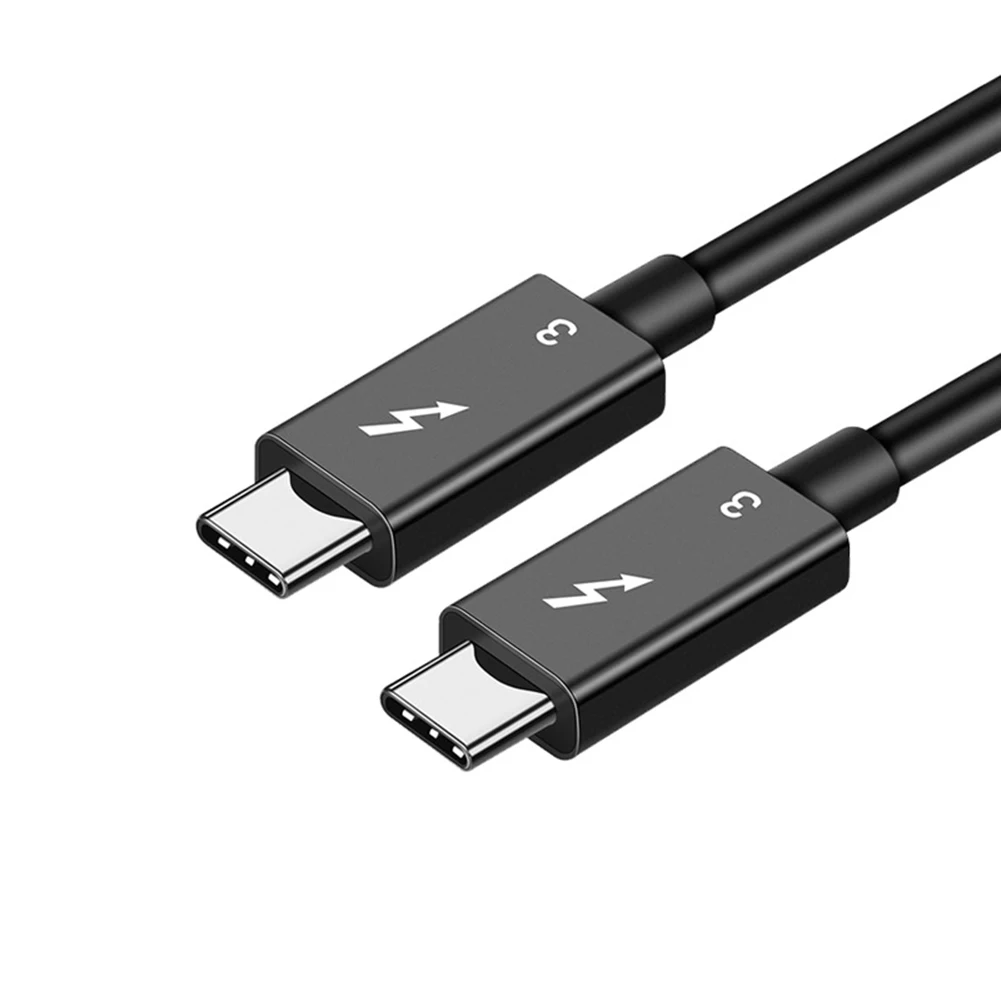 

Hard Drive Cable Connecter Support 0.7m Thunderbolt 3 Cable 40Gbps 100W Charging 5K 60Hz USB Type C to USB C Cable