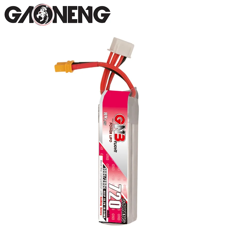 1-10 Uds GAONENG GNB 720mAh 4S 100C 15,2 V HV XT30 macho Lipo conector de bater&iacute;a para RC Dron de carreras con visi&oacute;n en primera persona Tinywhoop Kit de Marco-2
