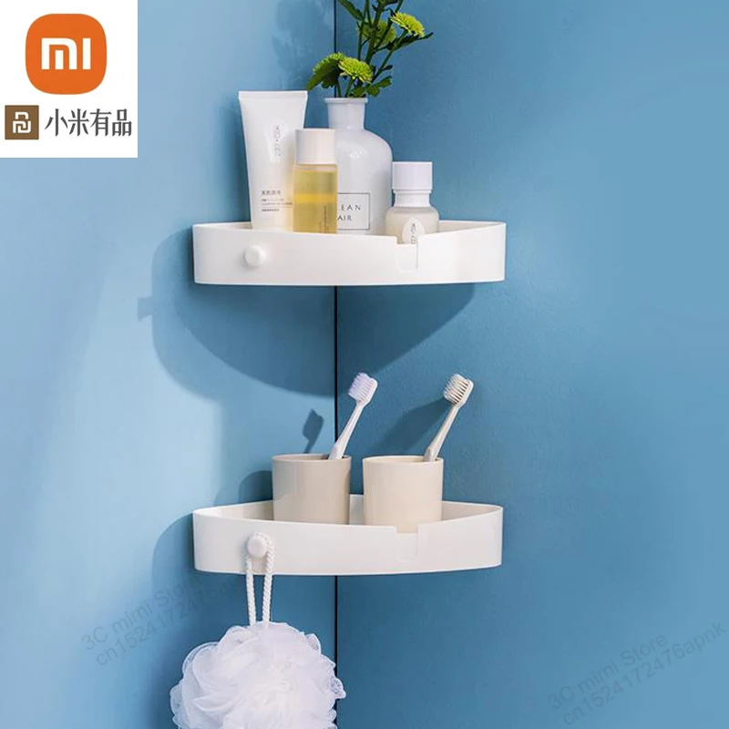 

Xiaomi Bathroom shelf free punching toilet bathroom wall hanging storage box bathroom multifunctional box home