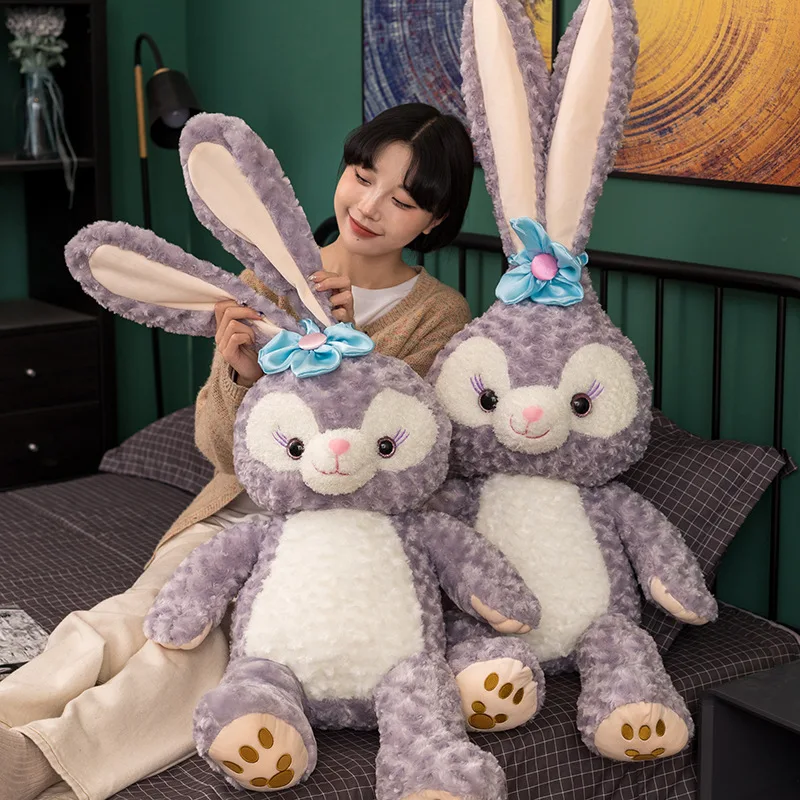 

40-130Cm Kawaii Star Delu Big Eyed Rabbit Pillow Plush Toys To Coax Kids Sofa Bedside Cushions Soft Comfortable Birthday Gifts