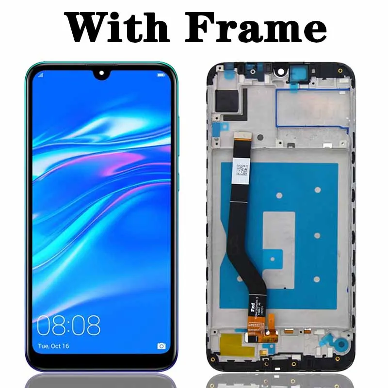 lcd original for huawei y7 2019 dub lx3 dub l23 dub lx1 display touch screen panel for huawei y7 prime 2019 mobile phone screen free global shipping