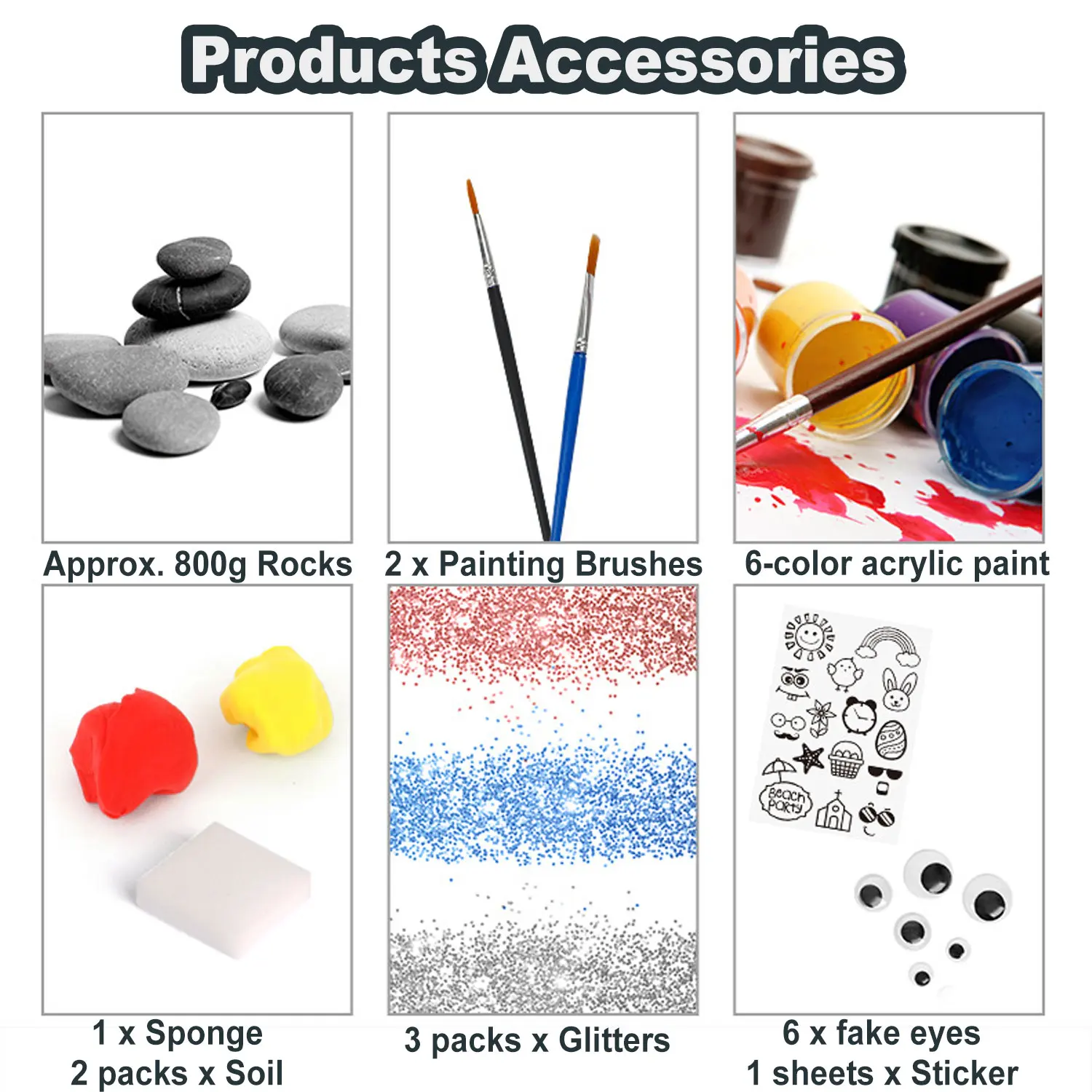 Детский набор для рисования по камню Полная художественная картина