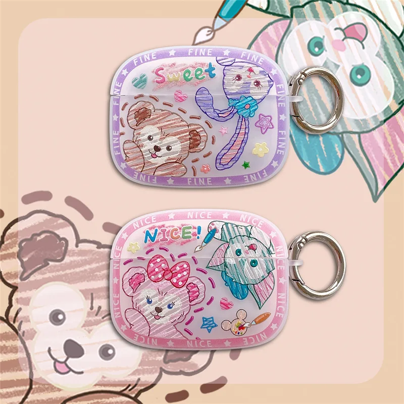 

Cartoon Rabbit Bear Apple AirPods 1 2 Pro Case Cover iPhone Earbuds Accessories Airpod Case Air Pods Case Airpod Pro Case