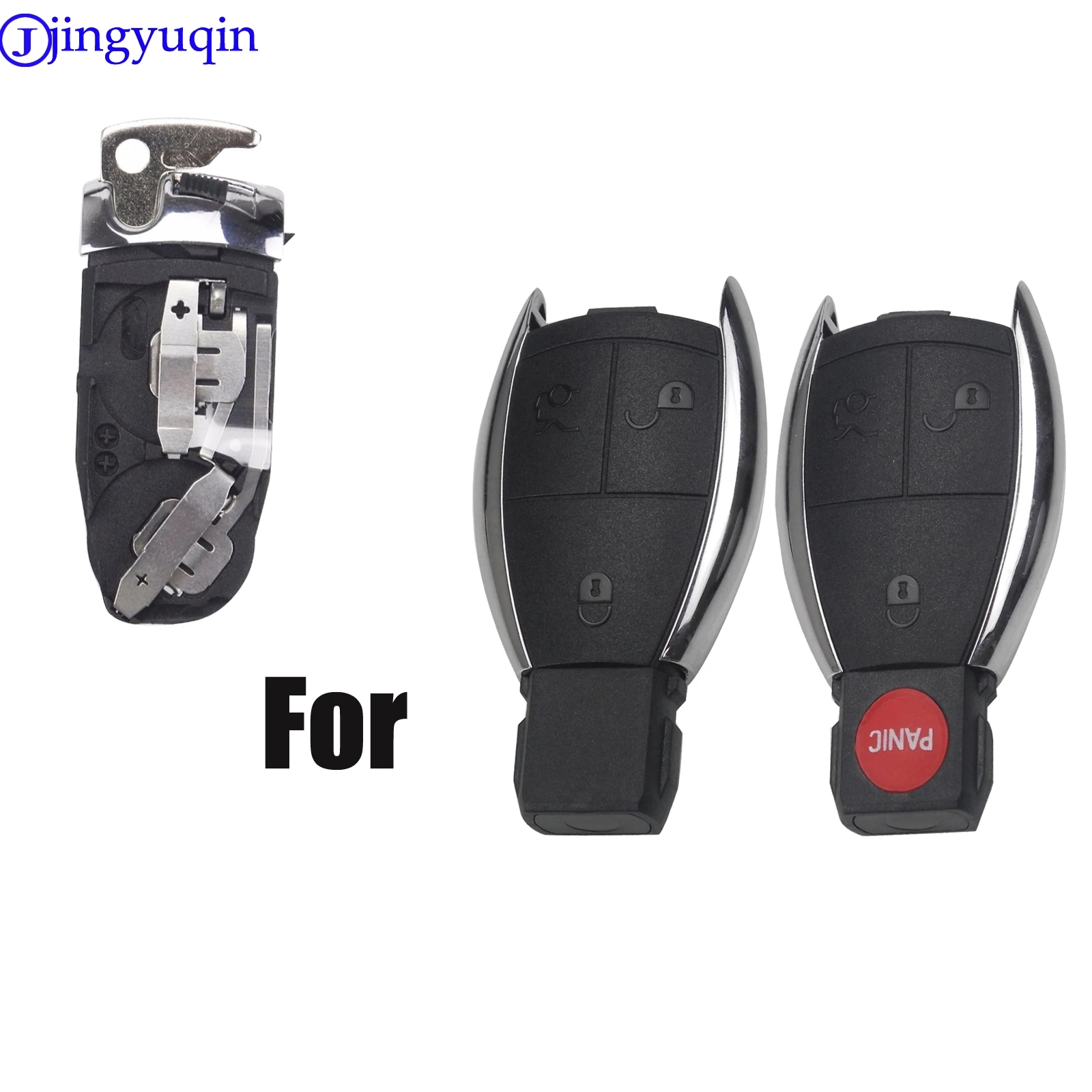 Маленький брелок jingyuqin с отсеком для аккумулятора Mercedes A B C E S CL CLS CLA CLK W203 W204 W205 W210
