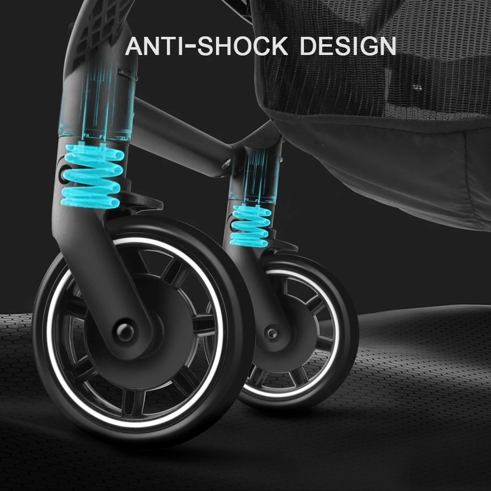 Детская коляска роскошная Складная компактная Легкая | Мать и ребенок