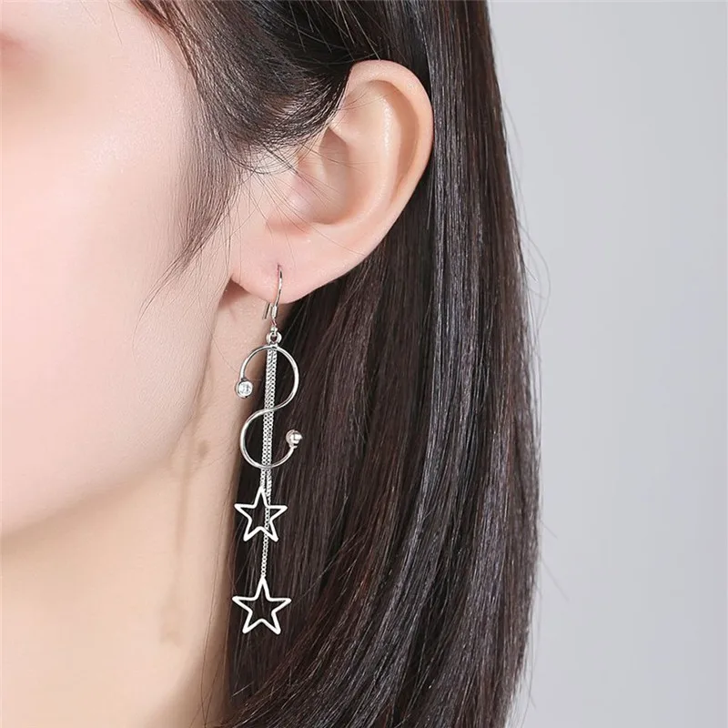 Винтажные женские серебряные серьги-капельки с 925 пробы модные серьги из